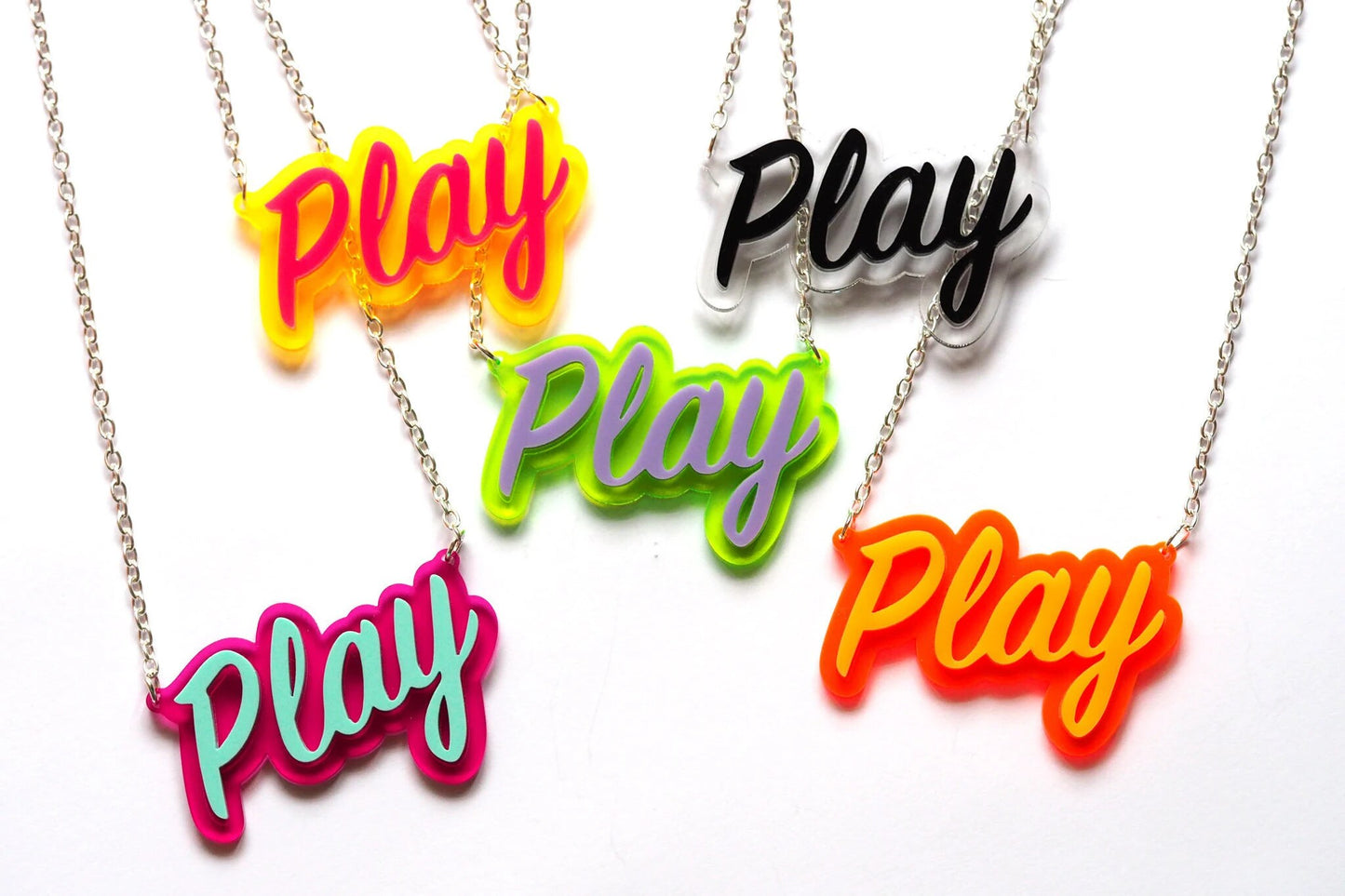 Sweet Tart Acrylic Name Necklace