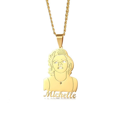 Custom Silhouette Character Necklace