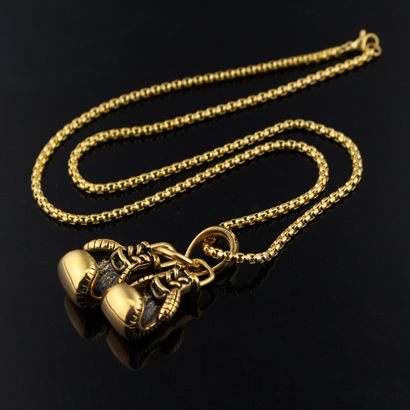 Mini Boxing Gloves Necklace