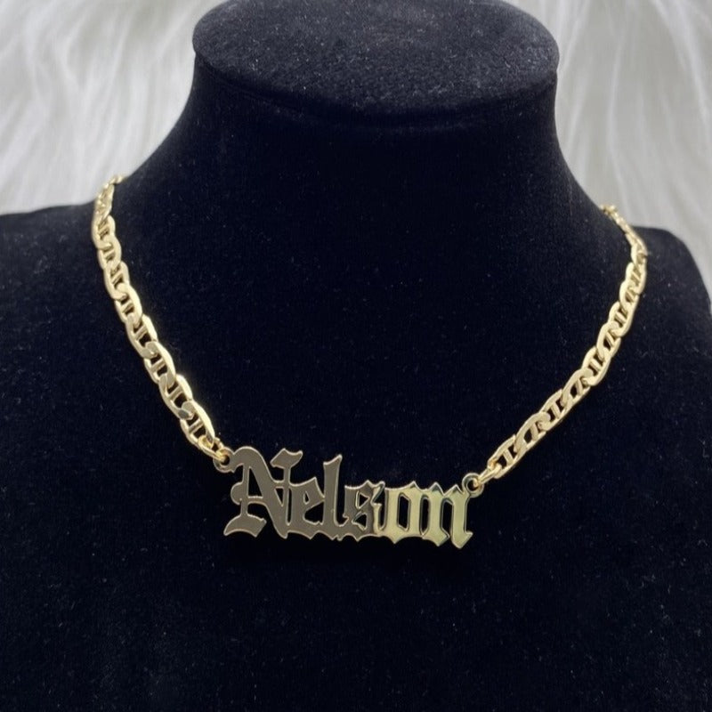 Block Letter - Customized Nameplate Necklaces