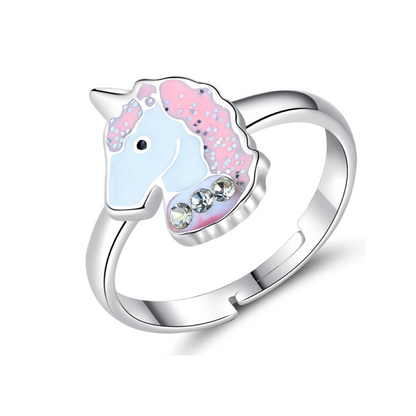 Sterling Silver Unicorn Resizable Ring