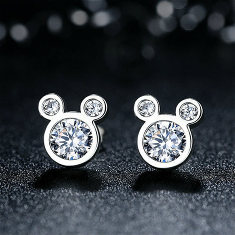 Sterling Silver Teddy Stud Earrings