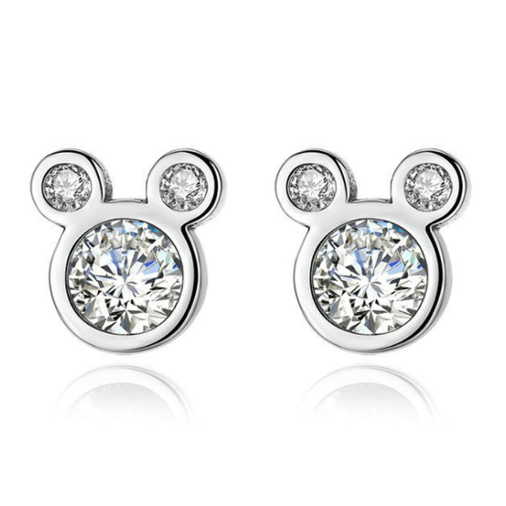 Sterling Silver Teddy Stud Earrings