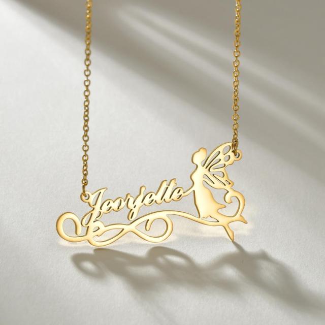 Personalized Fairy Name Necklace