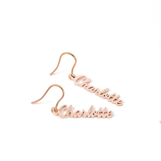 Charlotte Name Earring